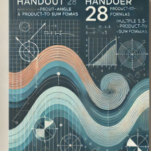 handout 28 Multiple-Angle and Product-to-Sum Formulas